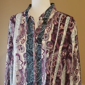 Chico's Tops - Chico's Purple Paisley Blouse NWT Chico's Tops - Chico's Purple Paisley Blouse NWT